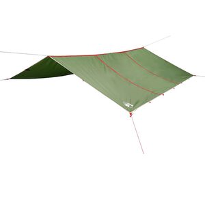 vidaXL kempinga tents, zaļa, 420x440 cm, ūdensizturīga