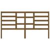 vidaXL gultas galvgalis, medus brūns, 206x4x104 cm, priedes masīvkoks