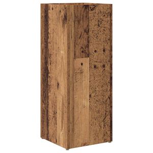 vidaXL Lietussarga statīvs ar uzglabā&scaron;anu Vecs koks 25 x 24,5 x 64 cm