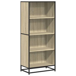 vidaXL grāmatu plaukts, ozola krāsa, 60x35x139 cm, inženierijas koks