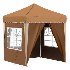 vidaXL Pop-up svinību teltis 195 x 195 x 245 cm Bē&scaron;a Oksforda audums