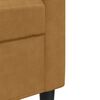 vidaXL četrdaļīgs dīvānu komplekts ar spilveniem, brūns samts