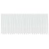 vidaXL Mežģīņu aizkars ar aizkariem Balts 160 x 600 cm Poliesters