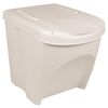 vidaXL atkritumu tvertnes, saliekamas, 3 gab., baltas, 75 l
