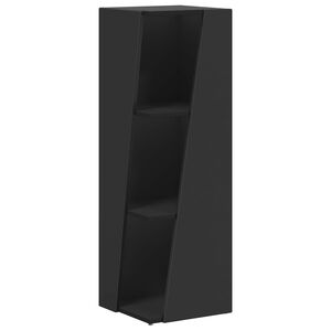 vidaXL Sānu plaukts 33 x 32 x 100,5 cm Inženierijas koks Melna