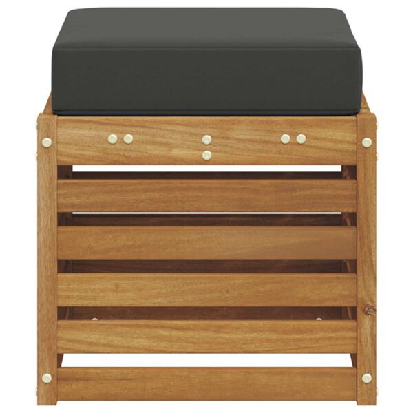 vidaXL Solu sols 2 Gabals Dabisks un antracīts Cietā akācijas koks