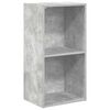 vidaXL 2-līmeņu grāmatu plaukts, pelēks 40x30x76,5cm inženierijas koks
