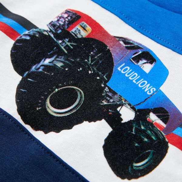 Bērnu T-krekls, zils un tum&scaron;i zils, 92