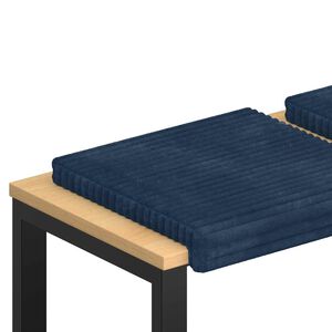 vidaXL Solspilvens 4 gab. Mīksts kordūrs Tums zils Dziļums 35 cm