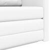 vidaXL Saliekamais dīvāns gultas Balts 124 x 71 x 78 cm PVC
