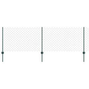 vidaXL Kāpuķu sietu žogs ar stabu 10 x 0,8 m (W x H)