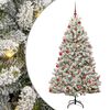 vidaXL Mākslīgā Ziemassvētku eglīte 180 cm 300 LED Silti balts
