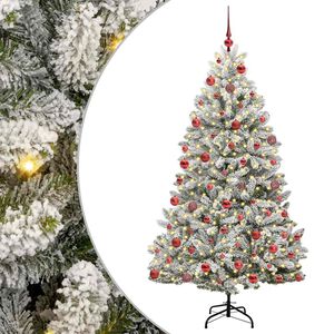 vidaXL Mākslīgā Ziemassvētku eglīte 180 cm 300 LED Silti balts