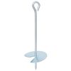vidaXL Zemes enkurs 2 pcs Sudraba &Oslash;10 x 30 cm Cinkots metāls
