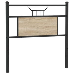 vidaXL rezerves galvgalis, ozolkoka krāsa, 80 cm, inženierijas koks, tērauds