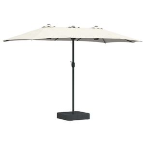 vidaXL Dārza parasols Smil&scaron;ains un Antracīts 385 x 209 x 244 cm