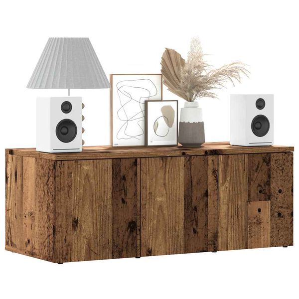 vidaXL TV skapis Old Wood 80x34x30 cm Engineered Wood