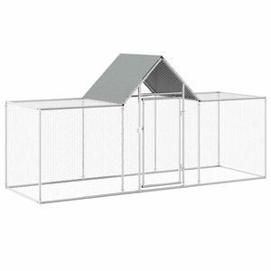 vidaXL vistu būris, 3x1x1,5 m, cinkots tērauds