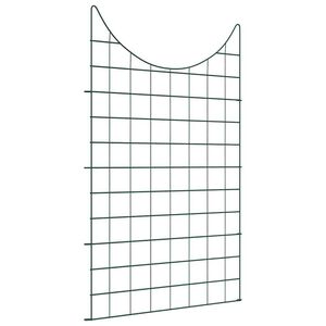 vidaXL Dīķa žoga komplekts 8 pcs Zaļa 50 x 80 cm Tērauds