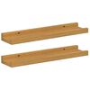 vidaXL Sienas plaukts 2 pcs Bē&scaron;a 40 x 9 x 3 cm Inženierijas koks