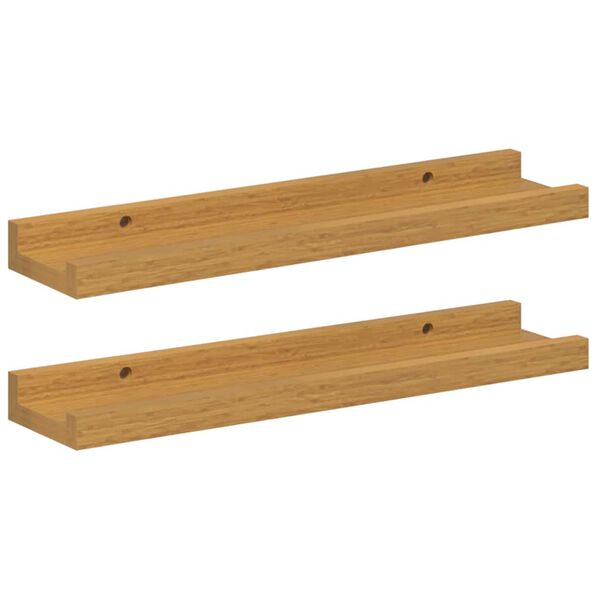 vidaXL Sienas plaukts 2 pcs Bē&scaron;a 40 x 9 x 3 cm Inženierijas koks