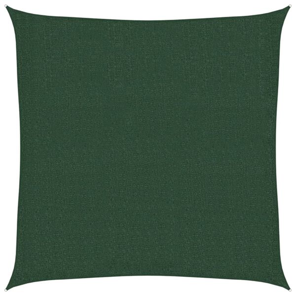 vidaXL saulessargs, 160 g/m², tumši zaļš, 2,5x2,5 m, HDPE
