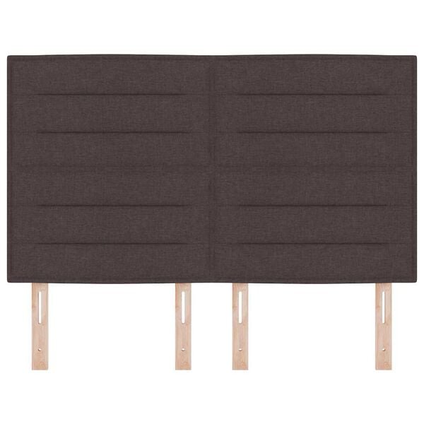 vidaXL Galvgalis ar galvas klāju Tum&scaron;i brūna 160 cm Mākslīgā āda