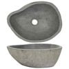 vidaXL izlietne, upes akmens, ovāla, (37-46)x(29-36) cm