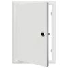 vidaXL Pieejas panelis Balts 33 x 23 x 3 cm Tērauds