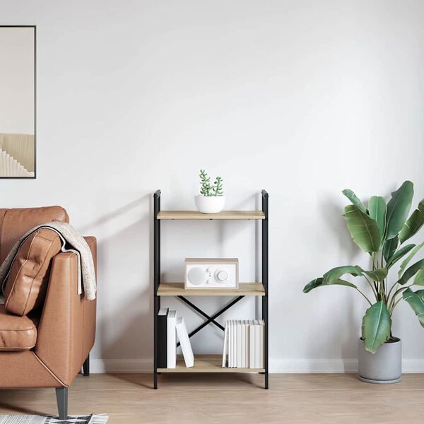 vidaXL Grāmatu plaukts Sonoma ozols 56 x 34 x 96 cm Inženierijas koks