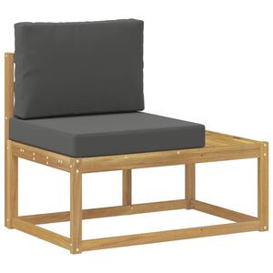 vidaXL Āra galējais dīvāns Balts 91 x 63 x 73 cm Cietā akācijas koks