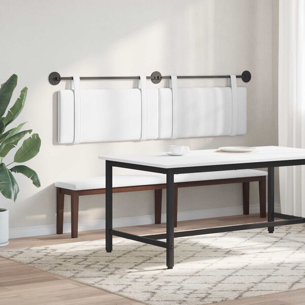 vidaXL Karājo&scaron;s galvgalis Vienkrāsains Balts 170 x 55 x 5 cm audums