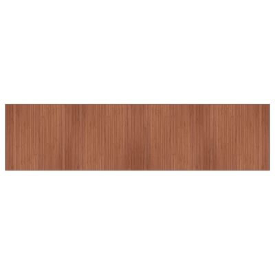 vidaXL paklājs, taisnstūra forma, brūns, 100x400 cm, bambuss