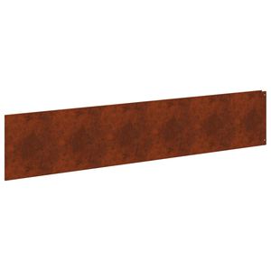 vidaXL Zāliena Apmale 10 pcs 100 x 22 cm Tērauds Rūsa