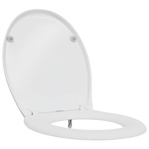 vidaXL Tualetes sēdeklis Balts 47 x 37 x 4 cm Duroplast