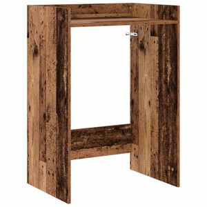 vidaXL Veļas ma&scaron;īnas skapis ar uzglabā&scaron;anu Vecs koks 67,5 x 48 x 97 cm