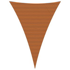 vidaXL Saules ēnas buras Oranžs un brūns 5 x 7 x 7 m