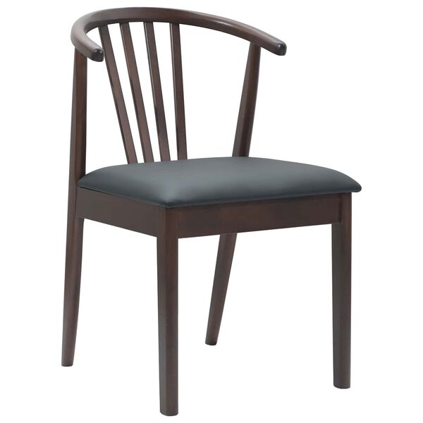 vidaXL Ēdamistabas krēsls 2 pcs Gai&scaron;i brūns un melns