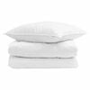 vidaXL Ziemas gultas sega ar spilvenu 2 pcs Balts Dūnu spalva