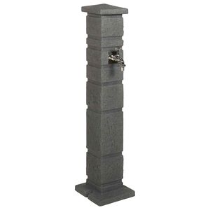 vidaXL Dārza cisterna Antracīta 26 x 26 x 101 cm PE