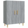 vidaXL kumode, pelēcīga ozolkoka, 70x34x90 cm, inženierijas koks