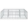 vidaXL Gabions pacelta gulta Sudraba 80 x 80 x 20 cm Cinkots tērauds