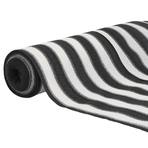 vidaXL norobežojo&scaron;ais tīkls antracītpelēks un balts 2x50m HDPE 75 g/m&sup2;