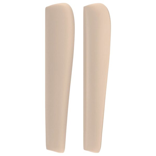 vidaXL galvgalis ar malām, 83x23x118/128 cm, kapučīno mākslīgā āda