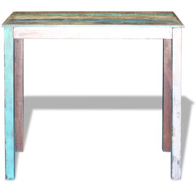 vidaXL bāra galds, pārstrādāts masīvkoks, 115x60x107 cm