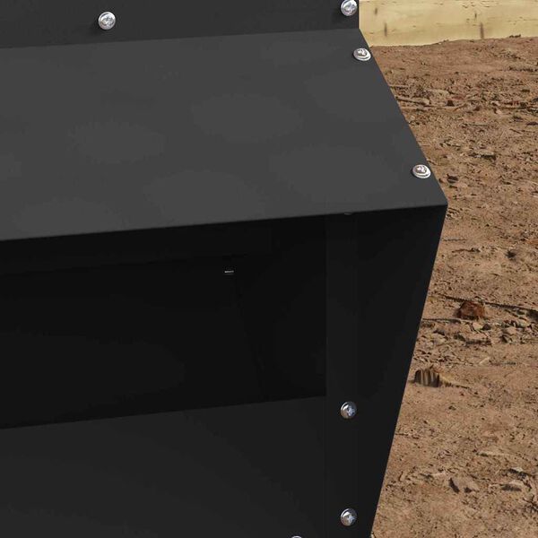 vidaXL Vistas barotava Melna 20 x 25 x 35 cm Auksti velmēts tērauds