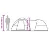 vidaXL kempinga telts 5 personām, pelēka, oranža, ūdensnecaurlaidīga