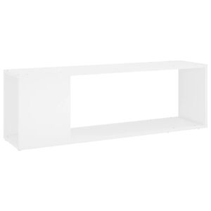 vidaXL TV plaukts, balts, 100x24x32 cm, skaidu plāksne