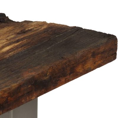 vidaXL konsoles galdiņš, pārstrādāts koks un tērauds, 120x35x76 cm