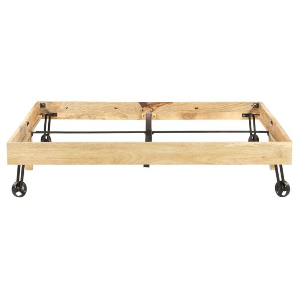 vidaXL gultas rāmis, mango masīvkoks, 160x200 cm